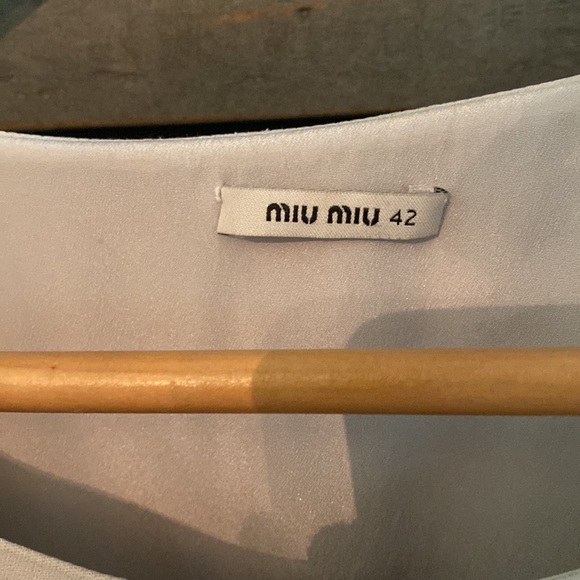 Miu Miu, light grey dress authentic - Picture 2 of 9